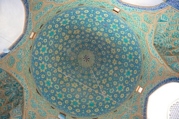 Iranian architecture of Jameh Mosque in Yazd city