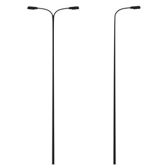 3D rendering illustration of a couple of street lamps - obrazy, fototapety, plakaty