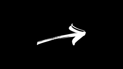 Arrow overly black background screen effect white arrow and set of arrows and hand drawn arrows