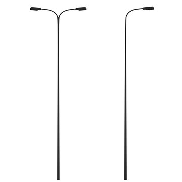 3D rendering illustration of a couple of street lamps