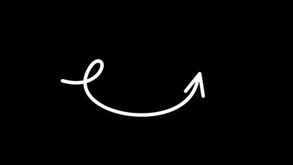 Arrow overly black background screen effect white arrow and set of arrows and hand drawn arrows