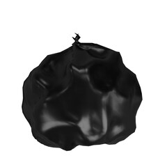 3D rendering illustration of a couple of trash bags