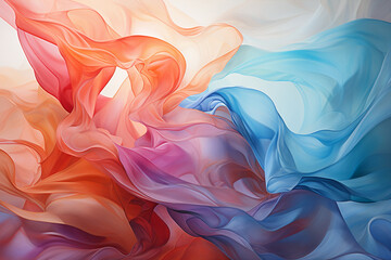 Obraz premium An image of motion and pale color, on a canvas showing the feeling of love