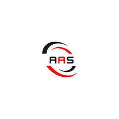AAS logo. A A S design. White AAS letter. AAS, A A S letter logo design. Initial letter AAS linked circle uppercase monogram logo.
