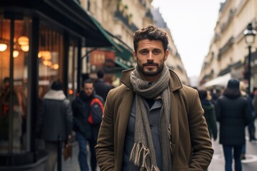 Fototapeta premium Man adult street male person lifestyle city modern portrait fashionable urban