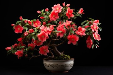 Flowering potted plant. Generative AI