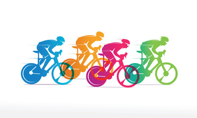 Great elegant vector editable bicycle race poster background design for your championship community event	 - obrazy, fototapety, plakaty
