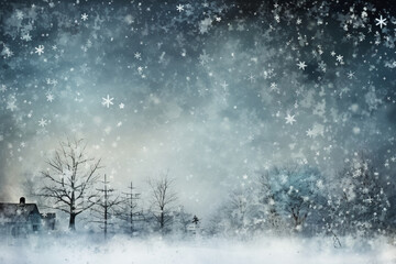 White transparent christmas snowflakes background on a christmas postcard stock photo, in the style of varied textures, simplistic designs