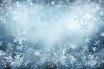 White transparent christmas snowflakes background on a christmas postcard stock photo, in the style of varied textures, simplistic designs