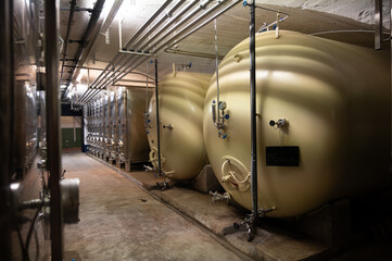 Production of cremant sparkling wine in south part of Luxembourg country on bank of Moezel, also...