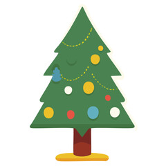 christmas tree illustration
