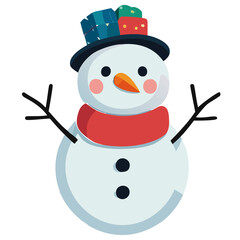snowman with hat