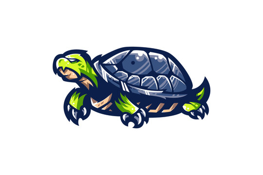 turtle vector ilustration for gaming logo