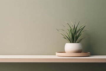Fototapeta na wymiar Stylish interior, plants, and elegant personal accessories. Home decor. Interior design, minimalism, calm tone