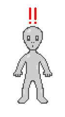 Amazing Alien Illustration by Pixel Art