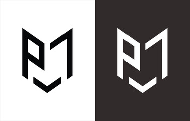 LOGO MONOGRAMS THAT FORM THE LETTERS 