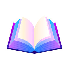 Vector book illustration design on white