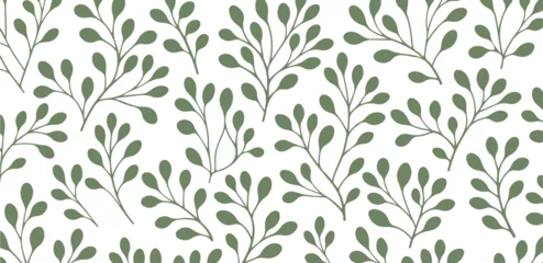 Photo sur Plexiglas Style bohème leaf pattern Seamless Elegant abstract background 