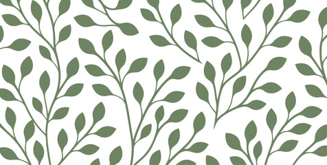 leaf pattern Seamless Elegant abstract background 
