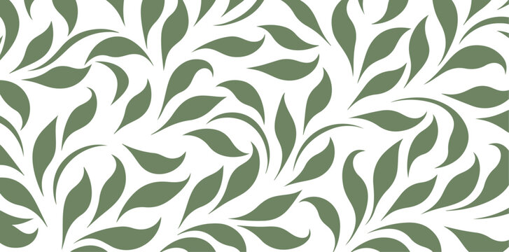 leaf pattern Seamless Elegant abstract background 