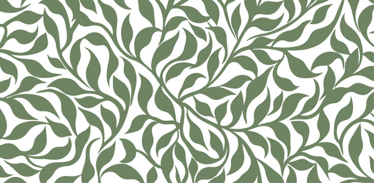 leaf pattern Seamless Elegant abstract background 