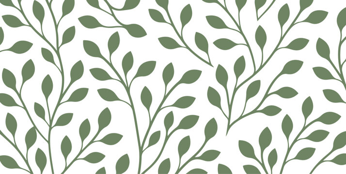 leaf pattern Seamless Elegant abstract background 