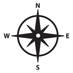 Compass, navigation icon. flat trendy style illustration on white background..eps