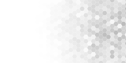 future modern white and grey hexagon background