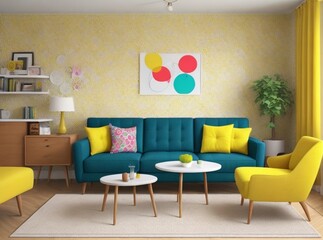 living room, for inspiration, for composing designer work, desktop background, video call background, commercial work and more.