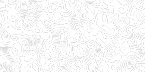 Abstract background with waves Topographic map. Geographic mountain relief. Abstract lines background. Contour maps. Vector illustration, Topo contour map white background, Topographic contour line.