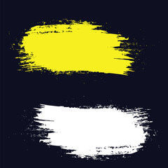 Fototapeta premium Hand paint set of vector ink grunge brush. background with splashes