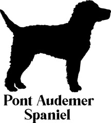  Pont Audemer Spaniel Dog silhouette dog breeds logo dog monogram logo dog face vector
SVG PNG EPS