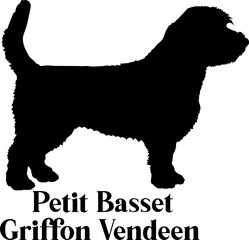 Petit Basset Griffon Vendeen Dog silhouette dog breeds logo dog monogram logo dog face vector
SVG PNG EPS