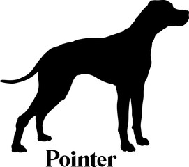 Pointer. Dog silhouette dog breeds logo dog monogram logo dog face vector
SVG PNG EPS