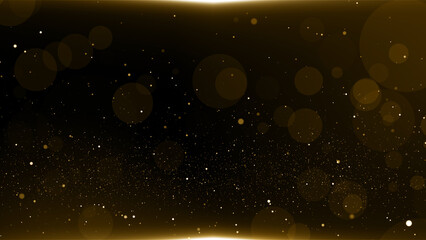 Particles bokeh abstract gold event awards trailer titles cinematic concert openers luxury celebration background