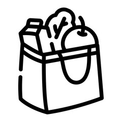 grocery Line Icon