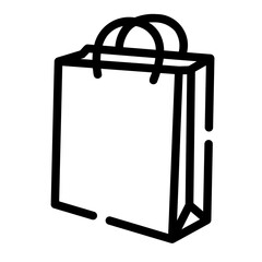 shopping bag Line Icon