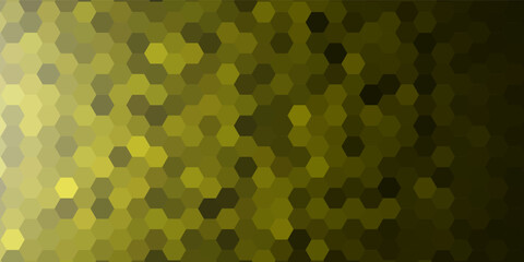 green yellow hexagon geometric background