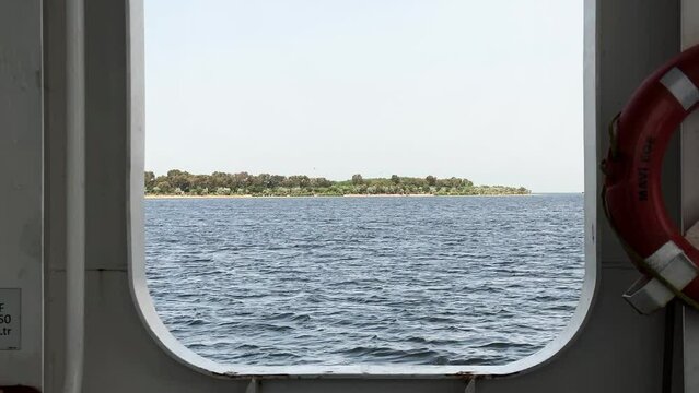 The Sea Water inside Ferryboat