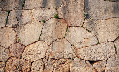 Wall facade stone background