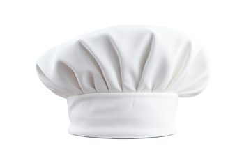 A chef hat isolated on a white background