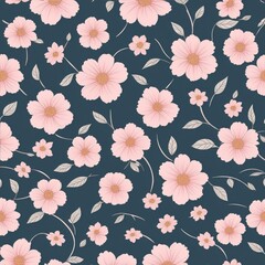 beautiful floral flower seamless pattern background for premium product ai generated