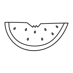 watermelon fruit food health summer sweet icon