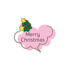 Speech bubbles and frames for Christmas.