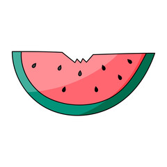 watermelon fruit food health summer sweet icon