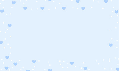 Vector blue hearts background design vector