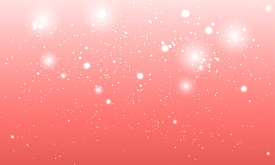 Obraz premium Vector red background with glowing sparkle bokeh