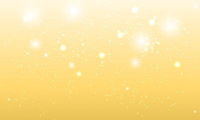Obraz na płótnie Canvas Vector yellow background with glowing sparkle bokeh