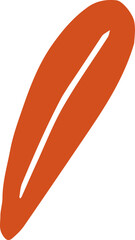 Brown  leaf isolated  on white background for Thanksgiving 
