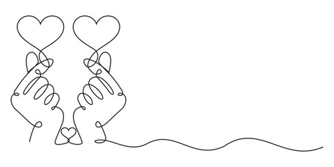 illustration of a finger heart